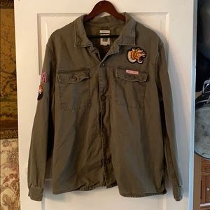 Gap Olive Drab Field Shirt with Patches